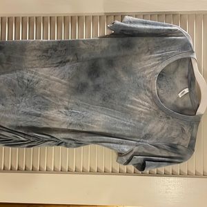 Blue tie dye fitted dress from Wishlist. Size L.